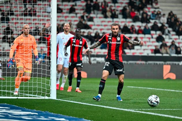 FOOTBALL : Nice (OGCN) vs Brest (SB29) - ligue 1 - 1 2 26 Nice™s defender 92 Jonathan Clauss during the French L1 2025-2026 season football match between Nice (OGCN) and Brest (SB) at Allianz Riviera stadium of Nice, south France, on February 1, 2026. NICEFrance  Copyright: xFredericxDIDESx
