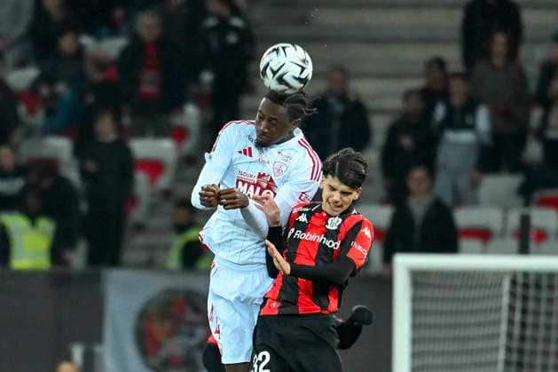 FOOTBALL : Nice (OGCN) vs Brest (SB29) - ligue 1 - 1 2 26 Brest s defender 4 P. Irie during the French L1 2025-2026 season football match between Nice (OGCN) and Brest (SB) at Allianz Riviera stadium of Nice, south France, on February 1, 2026. NICEFrance  Copyright: xFredericxDIDESx