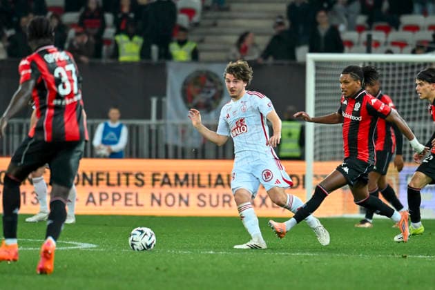 FOOTBALL : Nice (OGCN) vs Brest (SB29) - ligue 1 - 1 2 26 Brest™s midfielder 13 J. Chotard during the French L1 2025-2026 season football match between Nice (OGCN) and Brest (SB) at Allianz Riviera stadium of Nice, south France, on February 1, 2026. NICEFrance  Copyright: xFredericxDIDESx