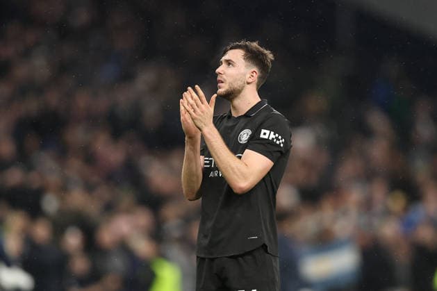 1st February 2026; Tottenham Hotspur Stadium, London, England; Premier League Football, Tottenham Hotspur versus Manchester City; Nico Gonzalez of Manchester City thanking the fans after the match  KatiexChan Content restricted for UK based newspaper