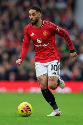 Manchester United, ManU v Fulham, Premier League Matheus Cunha (10) of Manchester United during the Premier League match between Manchester United and Fulham at Old Trafford, Manchester, UK on 1 February 2026. Manchester Old Trafford Greater Manchester UK Editorial use only DataCo restrictions apply See www.football-dataco.com , Copyright: xConorxMolloyx PSI-23668-0174