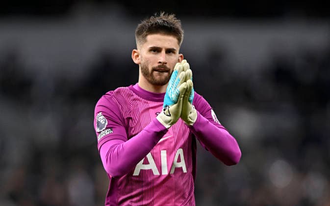 Tottenham Hotspur V Manchester City. Premier league. Guglielmo Vicario (Spurs, goalkeeper) during the Tottenham Hotspur V Manchester City Premier league match at the Tottenham Hotspur Stadium, London. Tottenham Tottenham Hotspur Stadium UK Copyright: xMartinxDaltonx Spurs_ManCity_010226_MD_001