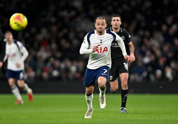 Tottenham Hotspur V Manchester City. Premier league. Xavi Simons (Spurs) during the Tottenham Hotspur V Manchester City Premier league match at the Tottenham Hotspur Stadium, London. Tottenham Tottenham Hotspur Stadium UK Copyright: xMartinxDaltonx Spurs_ManCity_010226_MD_037