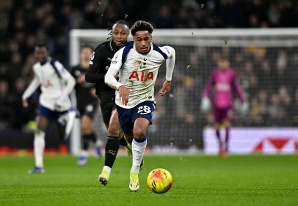 Tottenham Hotspur V Manchester City. Premier league. Wilson Odobert (Spurs) during the Tottenham Hotspur V Manchester City Premier league match at the Tottenham Hotspur Stadium, London. Tottenham Tottenham Hotspur Stadium UK Copyright: xMartinxDaltonx Spurs_ManCity_010226_MD_049