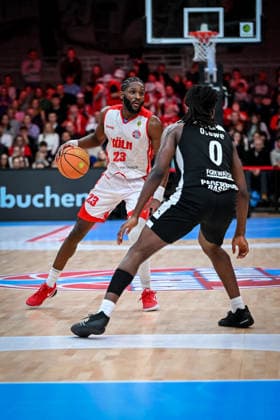 Barmer 2. Basketball Bundesliga ProA: Rheinstars Köln vs. Paderborn Baskets, 01.02.2026 Michael Jordan Miller (RheinStarsKöln 23), Barmer 2. Basketball Bundesliga ProA: Rheinstars Köln vs. Paderborn Baskets am 01.02.2026 in der Motorworld Köln in Koeln (Nordrhein-Westfalen) Copyright: xBEAUTIFULxSPORTS Mueller-Laschetx