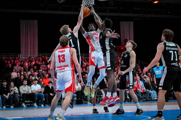 Barmer 2. Basketball Bundesliga ProA: Rheinstars Köln vs. Paderborn Baskets, 01.02.2026 Kenny Baptiste (RheinStarsKöln 39), Barmer 2. Basketball Bundesliga ProA: Rheinstars Köln vs. Paderborn Baskets am 01.02.2026 in der Motorworld Köln in Koeln (Nordrhein-Westfalen) Copyright: xBEAUTIFULxSPORTS Mueller-Laschetx