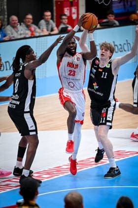Barmer 2. Basketball Bundesliga ProA: Rheinstars Köln vs. Paderborn Baskets, 01.02.2026 Michael Jordan Miller (RheinStarsKöln 23), Barmer 2. Basketball Bundesliga ProA: Rheinstars Köln vs. Paderborn Baskets am 01.02.2026 in der Motorworld Köln in Koeln (Nordrhein-Westfalen) Copyright: xBEAUTIFULxSPORTS Mueller-Laschetx