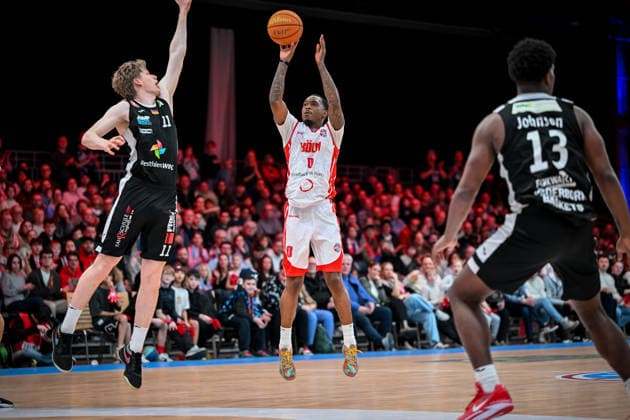 Barmer 2. Basketball Bundesliga ProA: Rheinstars Köln vs. Paderborn Baskets, 01.02.2026 Cedric Cezell Russell Jr. (RheinStarsKöln 0), Barmer 2. Basketball Bundesliga ProA: Rheinstars Köln vs. Paderborn Baskets am 01.02.2026 in der Motorworld Köln in Koeln (Nordrhein-Westfalen) Copyright: xBEAUTIFULxSPORTS Mueller-Laschetx