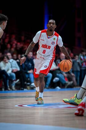 Barmer 2. Basketball Bundesliga ProA: Rheinstars Köln vs. Paderborn Baskets, 01.02.2026 Cedric Cezell Russell Jr. (RheinStarsKöln 0), Barmer 2. Basketball Bundesliga ProA: Rheinstars Köln vs. Paderborn Baskets am 01.02.2026 in der Motorworld Köln in Koeln (Nordrhein-Westfalen) Copyright: xBEAUTIFULxSPORTS Mueller-Laschetx