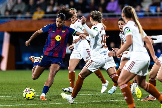 February 1, 2026, Barcelona, Barcelona, Spain: BARCELONA, SPAIN Ã¢â‚¬ 01 02 2026: Sydney Schertenleib of FC Barcelona, Barca Femenino in action during the Liga F match between FC Barcelona Femenino and Sevilla FC Femenino at the Estadi Johan Cruyff in Barcelona, Spain. Barcelona Spain - ZUMAs316 20260201_znp_s316_048 Copyright: xMartixSeguraxRamonedax