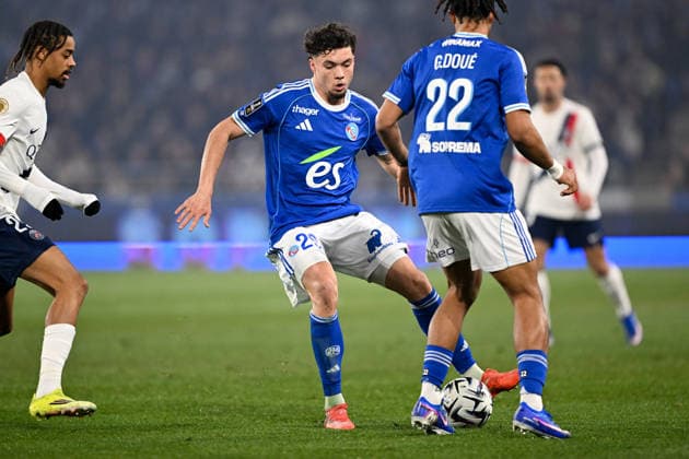 RC Strasbourg Alsace v Paris Saint-Germain - Ligue 1 McDonald s 2025 2026 29 Samir EL MOURABET (rcsa) during the Ligue 1 McDonald s match between Strasbourg and Paris SG at Stade de la Meinau on February 1, 2026 in Strasbourg, France. Strasbourg France  Copyright: xFEPx 776348271