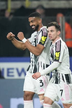 Juventus™ Bremer celebrates after scoring the 1-0 goal for his team during the Serie A soccer match between Parma and Juventus at Ennio Tardini Stadium in Parma, North Italy, Sunday, February 1, 2026. Soccer  Copyright: xMassimoxPaolone LaPressex