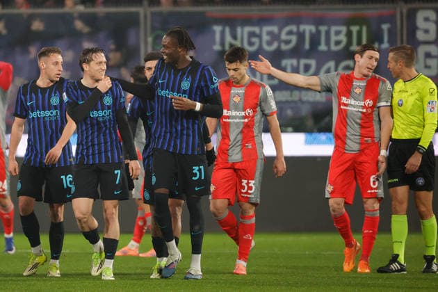 Foto IPP Emanuele Pennacchio Cremona 01 02 2026 Campionato Calcio Serie A 2025-2026 US Cremonese - FC Inter Nella foto Piotr Zieli?ski of FC Inter celebrates after scoring goal in the 31th minute for 0-2 italyphotopress world copyright Cremona italy Italia ITALY  Copyright: xR4924_italyphotopressx