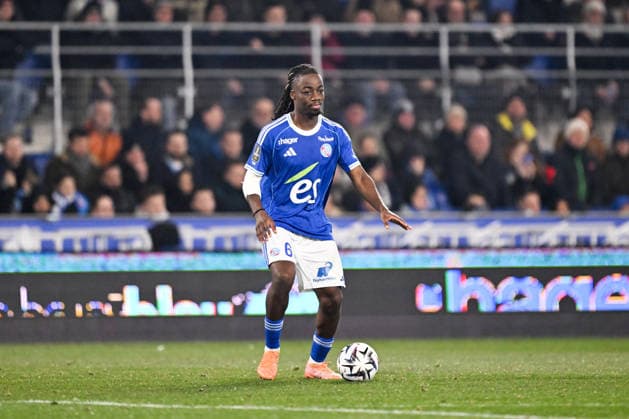 RC Strasbourg Alsace v Paris Saint-Germain - Ligue 1 McDonald s 2025 2026 06 Ismael DOUKOURE (rcsa) during the Ligue 1 McDonald s match between Strasbourg and Paris SG at Stade de la Meinau on February 1, 2026 in Strasbourg, France. Strasbourg France  Copyright: xFEPx 776348271