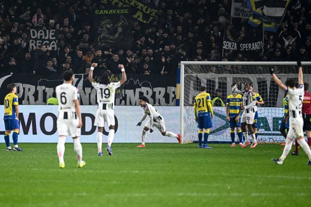 CALCIO - Serie A - Parma Calcio vs Juventus FC Weston Mckennie (Juventus Fc) celebrating his goal during Parma Calcio vs Juventus FC, Italian soccer Serie A match in Parma, Italy, February 01 2026 Parma Italy  Copyright: xIPAxSport ABACAx