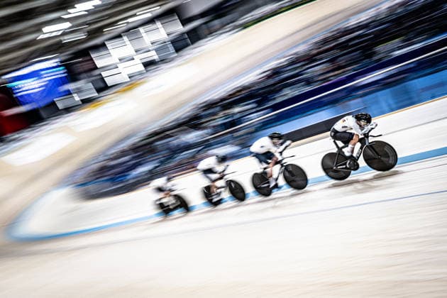 KRÖGER Mieke, KLEIN Lisa, SÜßEMILCH Laura, BRAUßE Franziska: UEC Track cycling, Rad, Radsport, Bahnrad, Bahn European Championships Konya 2026 KRÖGER Mieke - KLEIN Lisa - SÜßEMILCH Laura - BRAUßE Franziska ( GER ) Germany Querformat - quer - horizontal - Landscape - Event Veranstaltung: UEC Track Cycling European Championships 2026 - Category Kategorie: Cycling - Track Cycling European Championships - Location Ort: Asia - Turkey - Konya - Discipline: Team Pursuit - Category: Elite Women - Distance: 4000 m - Date Datum: 01.02.2026 Sunday Day 1 -