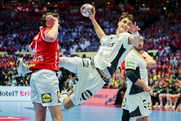 European Men s Handball Championship: Final Germany s Julian Köster during the EHF Euro 2026 final match between Denmark and Germany at Jyske Bank Boxen in Herning on Sunday, February 1, 2026. (Photo: Thomas Traasdahl Ritzau Scanpix) , Herning Denmark *** European Men s Handball Championship Final Germany s Julian Köster during the EHF Euro 2026 final match between Denmark and Germany at Jyske Bank Boxen in Herning on Sunday, February 1, 2026 Photo Thomas Traasdahl Ritzau Scanpix , Herning Denmark  Copyright: RitzauxScanpix ThomasxTraasdahlx spdk20260201-185627-L