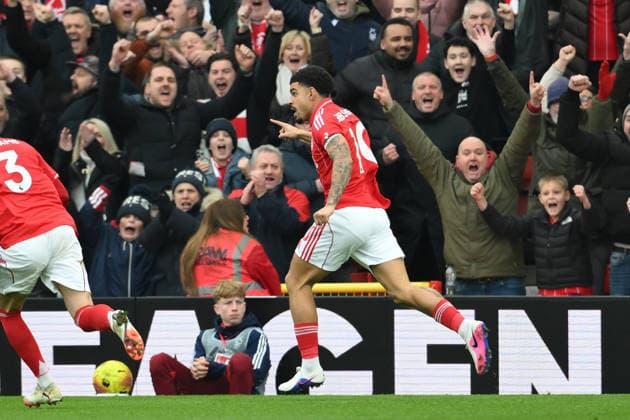 Nottingham Forest v Crystal Palace - Premier League Morgan Gibbs-White of Nottingham Forest celebrates after scoring a goal to make it 1-0 during the Premier League match between Nottingham Forest and Crystal Palace at the City Ground in Nottingham, England, on February 1, 2026. Nottingham Nottinghamshire United Kingdom  Copyright: xMIxNewsx originalFilename:fletcher-nottingh260201_npWfz.jpg