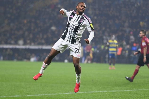 CALCIO - Serie A - Parma Calcio vs Juventus FC Lois Openda (Juventus Fc) celebrating his goal during Parma Calcio vs Juventus FC, Italian soccer Serie A match in Parma, Italy, February 01 2026 Parma Italy  Copyright: xIPAxSport ABACAx