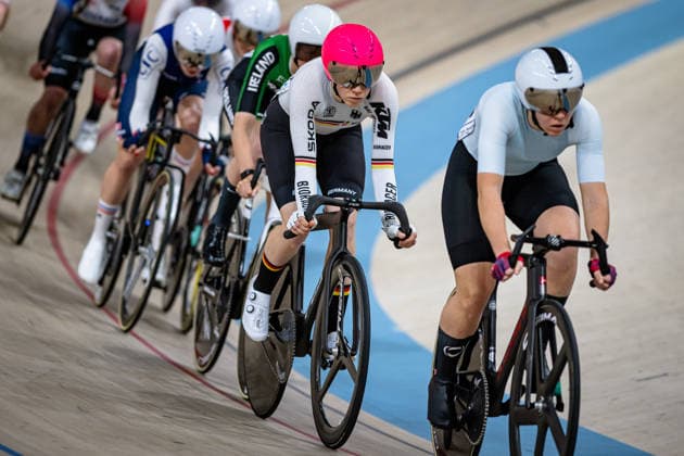 REIßNER Lena Charlotte: UEC Track cycling, Rad, Radsport, Bahnrad, Bahn European Championships Konya 2026 REIßNER Lena Charlotte ( GER ) - Germany Querformat - quer - horizontal - Landscape - Event Veranstaltung: UEC Track Cycling European Championships 2026 - Category Kategorie: Cycling - Track Cycling European Championships - Location Ort: Asia - Turkey - Konya - Discipline: Scratch - Category: Elite Women - Distance: 10 km - Date Datum: 01.02.2026 Sunday Day 1 -