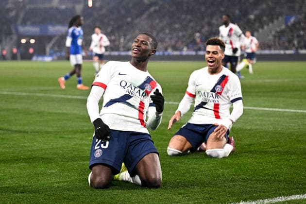 RC Strasbourg Alsace v Paris Saint-Germain - Ligue 1 McDonald s 2025 2026 25 Nuno MENDES (psg) during the Ligue 1 McDonald s match between Strasbourg and Paris SG at Stade de la Meinau on February 1, 2026 in Strasbourg, France. Strasbourg France  Copyright: xFEPx 776348271