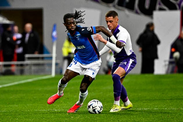 FOOTBALL : Toulouse vs Auxerre - 20eme Journee de Ligue1 McDonald S - Toulouse - 01 02 2026 Gideon Mensah (aja) Toulouse  Copyright: xThierryxBretonx