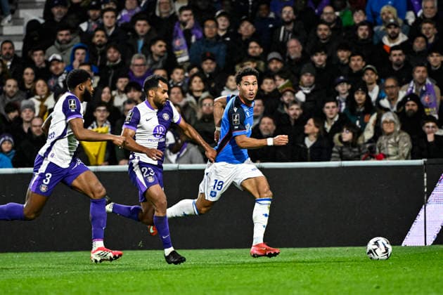 FOOTBALL : Toulouse vs Auxerre - 20eme Journee de Ligue1 McDonald S - Toulouse - 01 02 2026 Daniel Loader (aja) Toulouse  Copyright: xThierryxBretonx