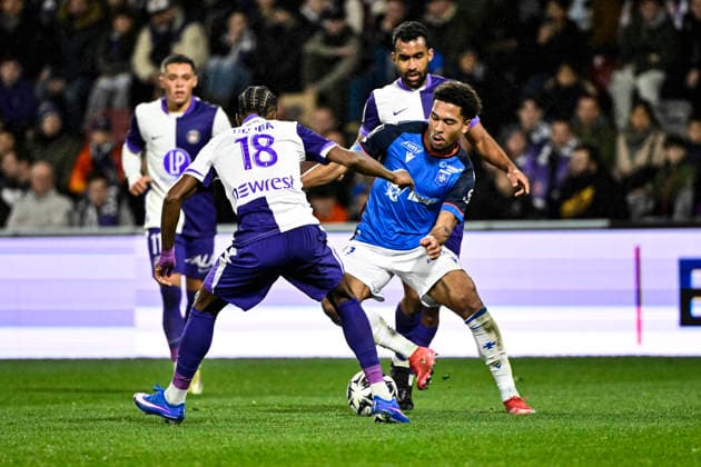 FOOTBALL : Toulouse vs Auxerre - 20eme Journee de Ligue1 McDonald S - Toulouse - 01 02 2026 Daniel Loader (aja) Toulouse  Copyright: xThierryxBretonx