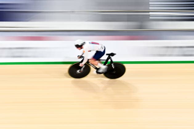 2026 UEC Track Elite European Championships Picture by Olly Hassell SWpix.com - 02 02 2026 - Cycling - 2026 UEC Track Elite European Championships - Konya Velodrome, Konya, Türkiye - Women s Sprint Qualifying - Emma Finucane (Great Britain) during the Women s Sprint Qualifying 200m flying start setting a new world record of 9.759 Copyright: x xSWpix.comx(t axPhotographyxHubxLtd)xOllyxHassell SWpix.comx SWP-3177-0246
