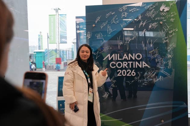Inaugurazione del Murale della Tregua Olimpica di Milano Cortina 2026 presso il Villaggio Olimpico - Cronaca - Milano 02 02 2026 (foto Claudio Furlan LaPresse) Inauguration of the Milan Cortina 2026 Olympic Truce Mural at the Olympic Village - News - Milan 02 02 2026  Copyright: xClaudioxFurlan LaPressex