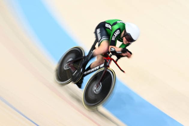 2026 UEC Track Elite European Championships Picture by Olly Hassell SWpix.com - 02 02 2026 - Cycling - 2026 UEC Track Elite European Championships - Konya Velodrome, Konya, Türkiye - Men s Time Trial Qualifying - Maximilian Fitzgerald (Ireland) Copyright: x xSWpix.comx(t axPhotographyxHubxLtd)xOllyxHassell SWpix.comx SWP-3177-0288