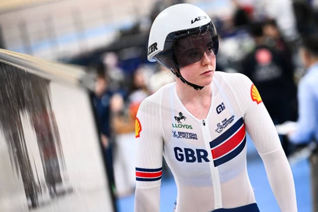 2026 UEC Track Elite European Championships Picture by Olly Hassell SWpix.com - 02 02 2026 - Cycling - 2026 UEC Track Elite European Championships - Konya Velodrome, Konya, Türkiye - Women s Sprint 1 8 Finals - Emma Finucane (Great Britain) Copyright: x xSWpix.comx(t axPhotographyxHubxLtd)xOllyxHassell SWpix.comx SWP-3177-0293