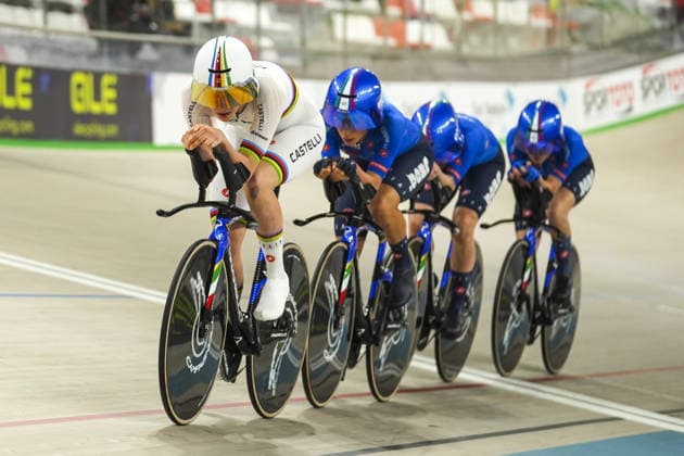 2026 UEC European Track cycling, Rad, Radsport, Bahnrad, Bahn Championships in Konya KONYA, TURKIYE - FEBRUARY 2: Athletes compete in women s team pursuit races during 2026 UEC Track Cycling European Championships, organized in collaboration between the Turkish Cycling Federation and the European Cycling Union (UEC), in Konya, Turkiye on February 2, 2026. Dilara Irem Sancar Anadolu Konya Turkey. Editorial use only. Please get in touch for any other usage.  Copyright: x2026xAnadoluxDilaraxIremxSancarx
