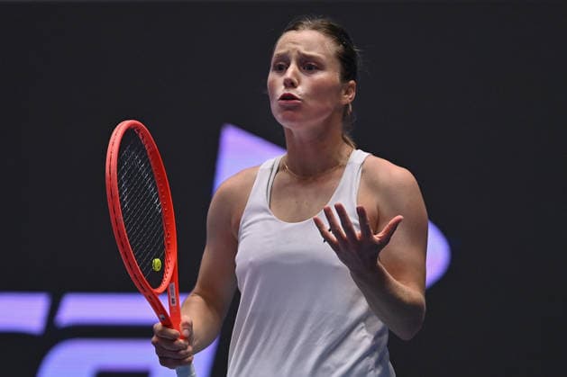 Anna Siskova from Czechia in action against Tamara Korpatsch from Germany during the WTA, Tennis Damen women s tennis tournament Ostrava Open, on February 2, 2026, in Ostrava, Czech Republic. (CTKxPhoto JaroslavxOzana) CTKPhotoP2026020206022  CTKPhotoP2026020206022