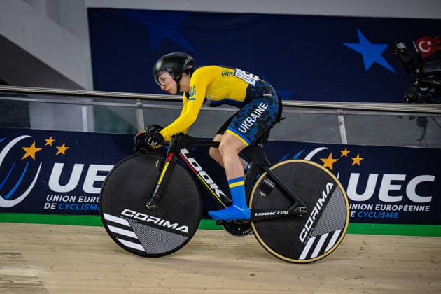 LOHVINIUK Oleksandra: UEC Track cycling, Rad, Radsport, Bahnrad, Bahn European Championships Konya 2026 LOHVINIUK Oleksandra ( UKR ) Ukraine Querformat - quer - horizontal - Landscape - Event Veranstaltung: UEC Track Cycling European Championships 2026 - Category Kategorie: Cycling - Track Cycling European Championships - Location Ort: Asia - Turkey - Türkiye - Konya - Discipline: Sprint - Category: Elite Women - Distance: 200 m - Date Datum: 02.02.2026 Monday Day 2 -