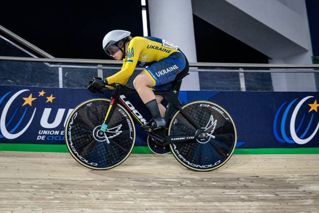 BILETSKA Alla: UEC Track cycling, Rad, Radsport, Bahnrad, Bahn European Championships Konya 2026 BILETSKA Alla ( UKR ) Ukraine Querformat - quer - horizontal - Landscape - Event Veranstaltung: UEC Track Cycling European Championships 2026 - Category Kategorie: Cycling - Track Cycling European Championships - Location Ort: Asia - Turkey - Türkiye - Konya - Discipline: Sprint - Category: Elite Women - Distance: 200 m - Date Datum: 02.02.2026 Monday Day 2 -