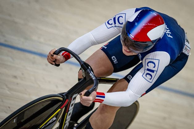 GROS Mathilde: UEC Track cycling, Rad, Radsport, Bahnrad, Bahn European Championships Konya 2026 GROS Mathilde ( FRA ) France Querformat - quer - horizontal - Landscape - Event Veranstaltung: UEC Track Cycling European Championships 2026 - Category Kategorie: Cycling - Track Cycling European Championships - Location Ort: Asia - Turkey - Türkiye - Konya - Discipline: Sprint - Category: Elite Women - Distance: 200 m - Date Datum: 02.02.2026 Monday Day 2 -