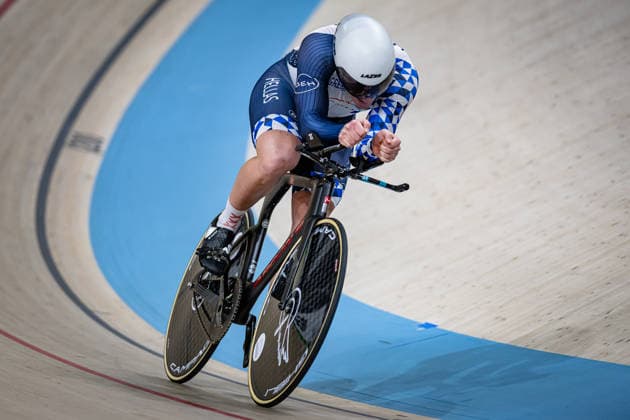 CHAROVAS Miltiadis: UEC Track cycling, Rad, Radsport, Bahnrad, Bahn European Championships Konya 2026 CHAROVAS Miltiadis ( GRE ) Greece Querformat - quer - horizontal - Landscape - Event Veranstaltung: UEC Track Cycling European Championships 2026 - Category Kategorie: Cycling - Track Cycling European Championships - Location Ort: Asia - Turkey - Türkiye - Konya - Discipline: Individual Time Trail - Category: Elite Men - Distance: 1000 m - Date Datum: 02.02.2026 Monday Day 2 -
