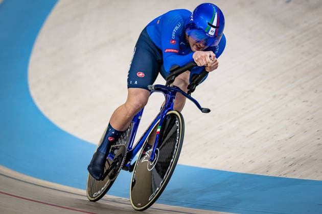 BIANCHI Matteo: UEC Track cycling, Rad, Radsport, Bahnrad, Bahn European Championships Konya 2026 BIANCHI Matteo ( ITA ) Italy Querformat - quer - horizontal - Landscape - Event Veranstaltung: UEC Track Cycling European Championships 2026 - Category Kategorie: Cycling - Track Cycling European Championships - Location Ort: Asia - Turkey - Türkiye - Konya - Discipline: Individual Time Trail - Category: Elite Men - Distance: 1000 m - Date Datum: 02.02.2026 Monday Day 2 -