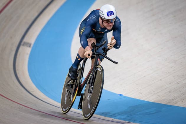 MORENO SANCHEZ Jose: UEC Track cycling, Rad, Radsport, Bahnrad, Bahn European Championships Konya 2026 MORENO SANCHEZ Jose ( ESP ) Spain Querformat - quer - horizontal - Landscape - Event Veranstaltung: UEC Track Cycling European Championships 2026 - Category Kategorie: Cycling - Track Cycling European Championships - Location Ort: Asia - Turkey - Türkiye - Konya - Discipline: Individual Time Trail - Category: Elite Men - Distance: 1000 m - Date Datum: 02.02.2026 Monday Day 2 -