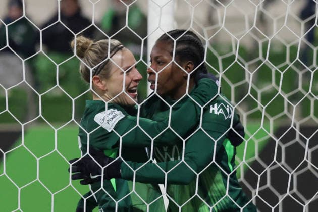 02.02.2026, xgrfx, Fussball Google Pixel Frauen-Bundesliga, VfL Wolfsburg - 1.FC Koeln v.l. Tor, Lineth Beerensteyn (VfL Wolfsburg) (DFL DFB REGULATIONS PROHIBIT ANY USE OF PHOTOGRAPHS as IMAGE SEQUENCES and or QUASI-VIDEO) Wolfsburg