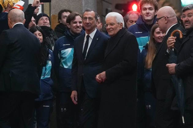 Giuseppe Sala e Sergio Mattarella alla Cerimonia di Apertura della 145Âª sessione del Cio al Teatro La Scala - Cronaca - Milano 02 02 2026 (foto Claudio Furlan LaPresse) Opening ceremony of the 145th session of the IOC at La Scala Theater - News - Milan, February 2, 2026  Copyright: xClaudioxFurlan LaPressex