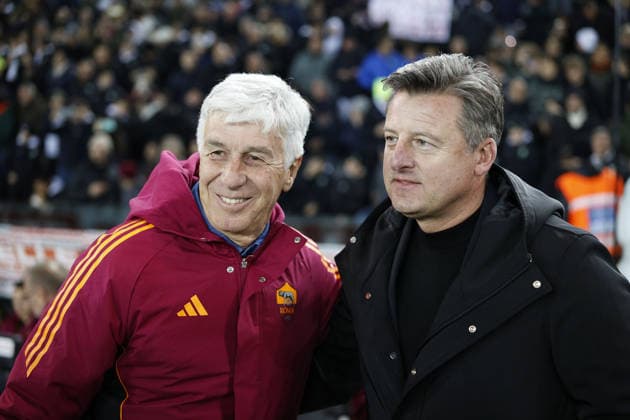 Udinese s head coach KOSTA RUNJAIC and Roma s head coach GIAN PIERO GASPERINI during the Italian Serie A ENILIVE 2025 26 football match between Udinese and Roma at Bluenergy Stadium on February 2th, 2026, Udine, Italy  Copyright: xMattiaxRadoni IPAxSportx xipa-agency.netx xx IPA_70897867 IPA_Agency_IPA70897867