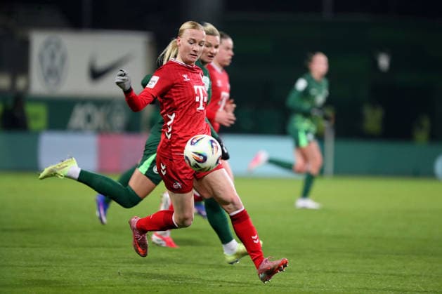 VfL vs. Köln, BL Frauen Wolfsburg, 02.02.2026, Fußball, Frauen, Google Pixel Bundesliga, Saison 2025 2026, VfL Wolfsburg vs 1. FC Köln, Anna Gerhardt (Köln) AOK Stadion Niedersachsen Deutschland