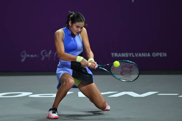 Transylvania Open 2026 - WTA, Tennis Damen 250 Tournament - Day 3 - Emma Raducanu v Greet Minnen Emma Raducanu of Great Britain competes in the first round of the Transylvania Open 2026, a WTA250 Tournament, against Greet Minnen of Belgium, at BT Arena in Cluj-Napoca, Romania, on February 2, 2026. Bucharest Romania  Copyright: xAlexxNicodimx originalFilename:nicodim-transylv260202_npwig.jpg