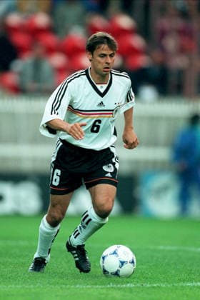 Germany V Usa, FIFA World Cup, WM, Weltmeisterschaft, Fussball Finals 1998 Group F Olaf Thon of Germany on the ball during the FIFA World Cup Finals 1998 Group F match between Germany and Usa at Parc Des Princes on June 15, 1998 in Paris, France. Paris Parc Des Princes France France Copyright: xAllstarxPicturexLibraryxLtdx