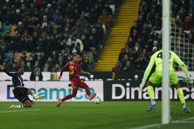 Roma s FRANCA LIMA WESLEY during the Italian Serie A ENILIVE 2025 26 football match between Udinese and Roma at Bluenergy Stadium on February 2th, 2026, Udine, Italy  Copyright: xMattiaxRadoni IPAxSportx xipa-agency.netx xx IPA_70898949 IPA_Agency_IPA70898949