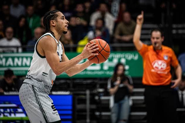Jordan Roland (Gladiators Trier), Vet Concept Gladiators Trier vs Alba Berlin, Basketball, easyCredit BBL, 18. Spieltag, Saison 2025 2026, 02.02.2026 Vet Concept Gladiators Trier vs Alba Berlin, Basketball, easyCredit BBL, 18. Spieltag, Saison 2025 2026, 02.02.2026 Copyright: xEibner-Pressefoto AlexanderxNeisx EP_ANS