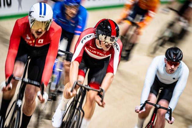 SCHMIDBAUER Maximilian: UEC Track cycling, Rad, Radsport, Bahnrad, Bahn European Championships Konya 2026 SCHMIDBAUER Maximilian ( AUT ) Austria Querformat - quer - horizontal - Landscape - Event Veranstaltung: UEC Track Cycling European Championships 2026 - Category Kategorie: Cycling - Track Cycling European Championships - Location Ort: Asia - Turkey - Türkiye - Konya - Discipline: Points Race - Category: Elite Men - Distance: 40 km - Date Datum: 02.02.2026 Monday Day 2 -