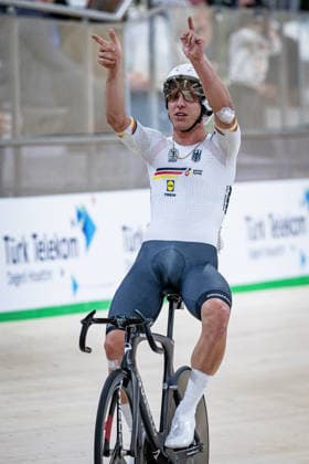 TEUTENBERG Tim Torn: UEC Track cycling, Rad, Radsport, Bahnrad, Bahn European Championships Konya 2026 TEUTENBERG Tim Torn ( GER ) Germany Hochformat - Hoch - Vertikal - Portrait - Event Veranstaltung: UEC Track Cycling European Championships 2026 - Category Kategorie: Cycling - Track Cycling European Championships - Location Ort: Asia - Turkey - Türkiye - Konya - Discipline: Points Race - Category: Elite Men - Distance: 40 km - Date Datum: 02.02.2026 Monday Day 2 -